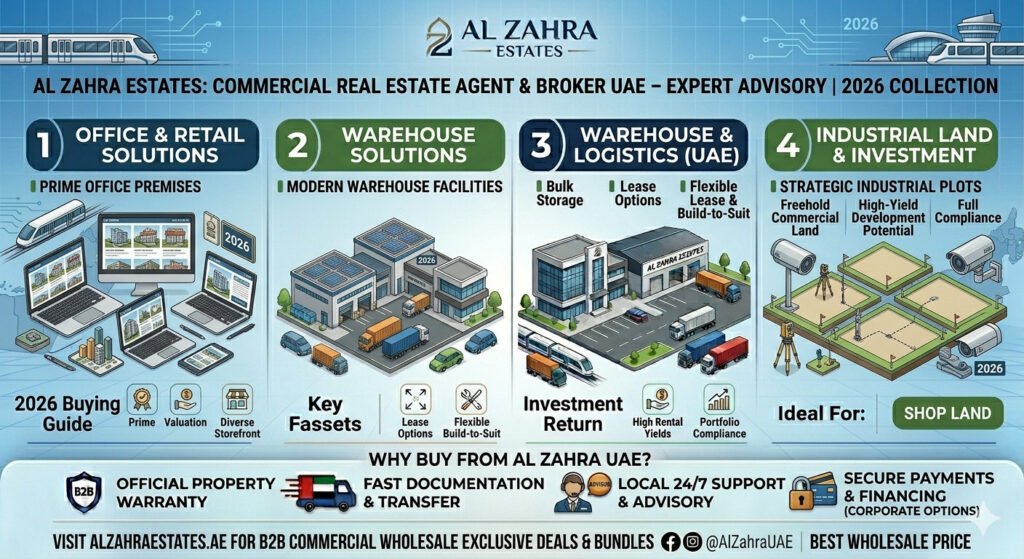 Commercial Real Estate Agent & Broker UAE – Expert Advisory | Al Zahra Estates